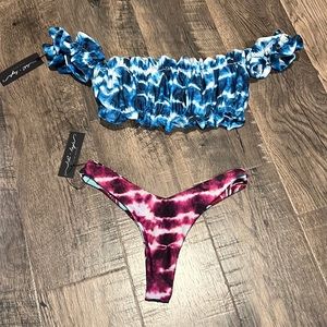 Lali and Layla Boyton Bound America Tye Dye Bikini